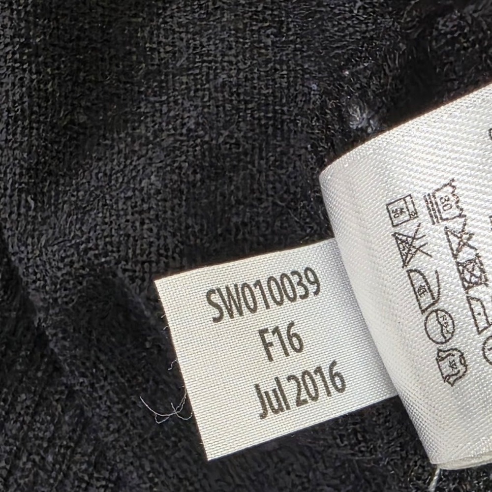 Smartwool Womens M Sweater Black Merino Wool Fair Isle Striped SW010039 - Picture 7 of 10